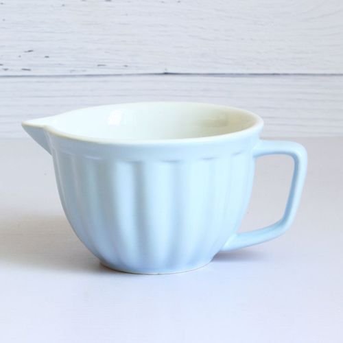 Cuenco de cerámica para fruta, Bol para sopas y ensaladas, cocina, jarra de leche, tazón mezclador de huevo, tazas de café, taza de leche, Espumador de leche: Azul