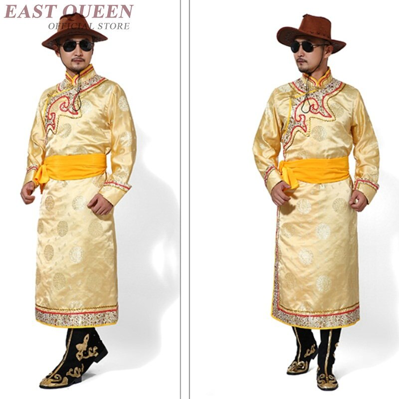 Mongol traje de la ropa de los hombres hombre chino trajes de Baile Folclórico ropa vestido de etapa desgaste de la danza ropa de mongol hombres FF1146