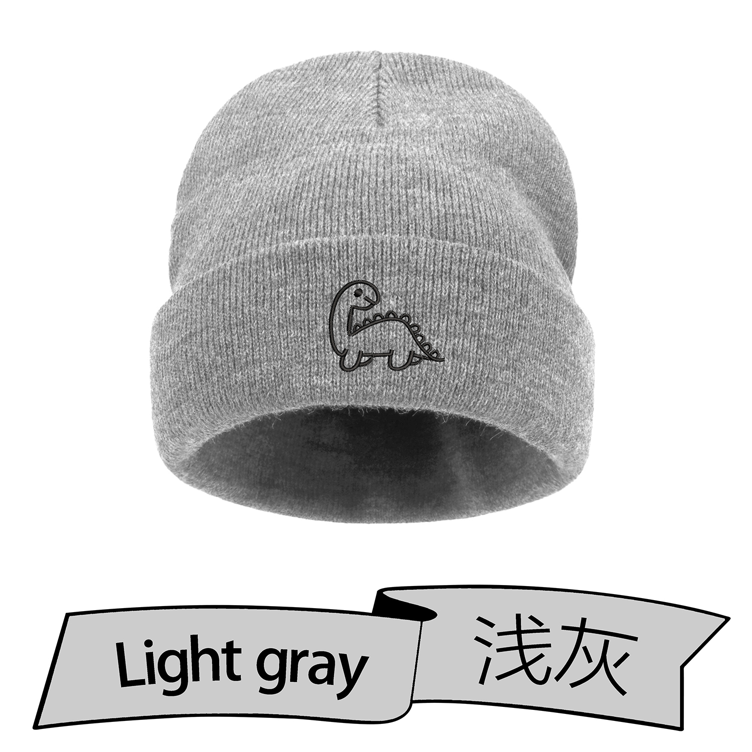 Chapeau de bébé pour enfants, chapeau tricoté brodé pour -né, mignon dinosaure, bonnets pour enfants, garçons et filles, chapeau d'hiver pour la maison