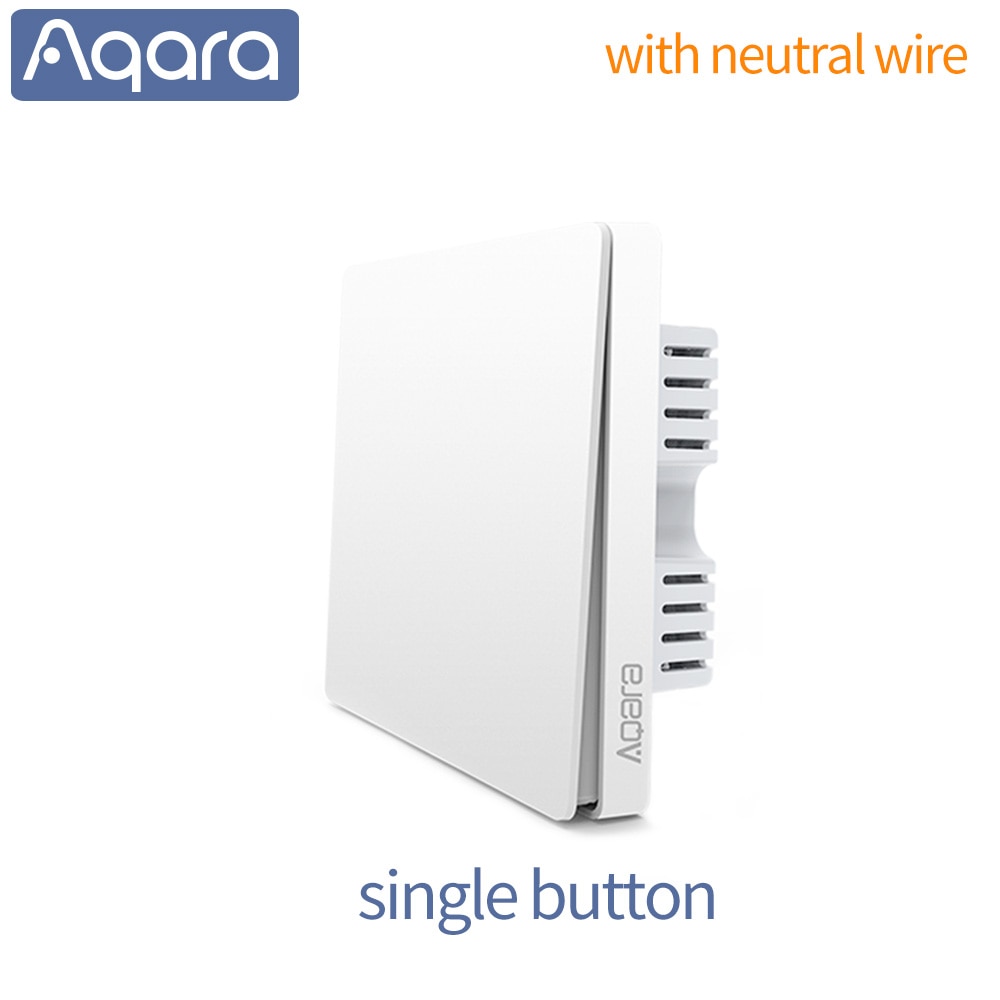 Aqara smart væg lysafbryder wifi switch zigbee app kontrol smart switch nøgle naturlig ledning live wire smart home switch: Naturlig ledning 1