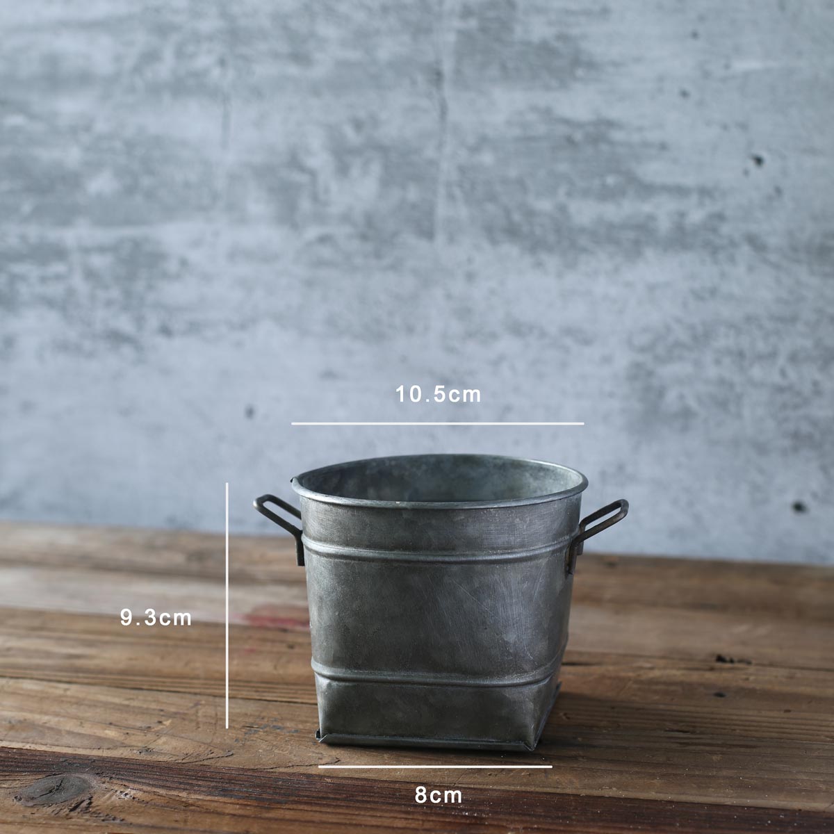 Retro vintage jernbakke container kan plade vase dekorationer landdistrikter stil stilleben, mad fotografering rekvisitter: E