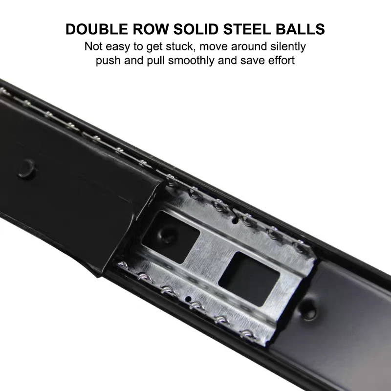3 kugelgelagerte auszugsschienen mit soft-close-funktion für unterbau-schubladen, 16 zoll tragfähigkeit, wohnzimmer-auszugsschiene