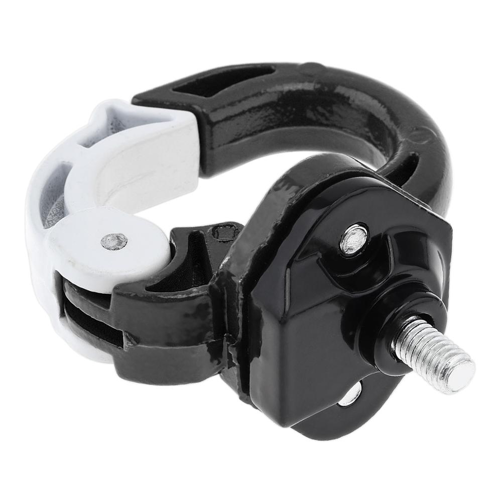 Gancho de montaje para casco de equipaje de motocicleta, aleación de aluminio, soporte para casco de motocicleta, bolsa, gancho para botella, tornillos para moto: Black