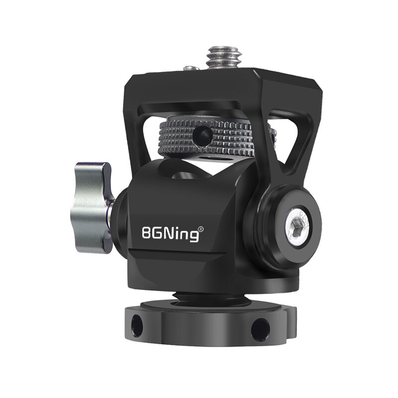 BGNing Camera Monitor Holder Swivel and Tilt Adjustable Monitor EVF Mount w/ Cold Shoe Mount ARRI Locating Pin 1/4'' Thread