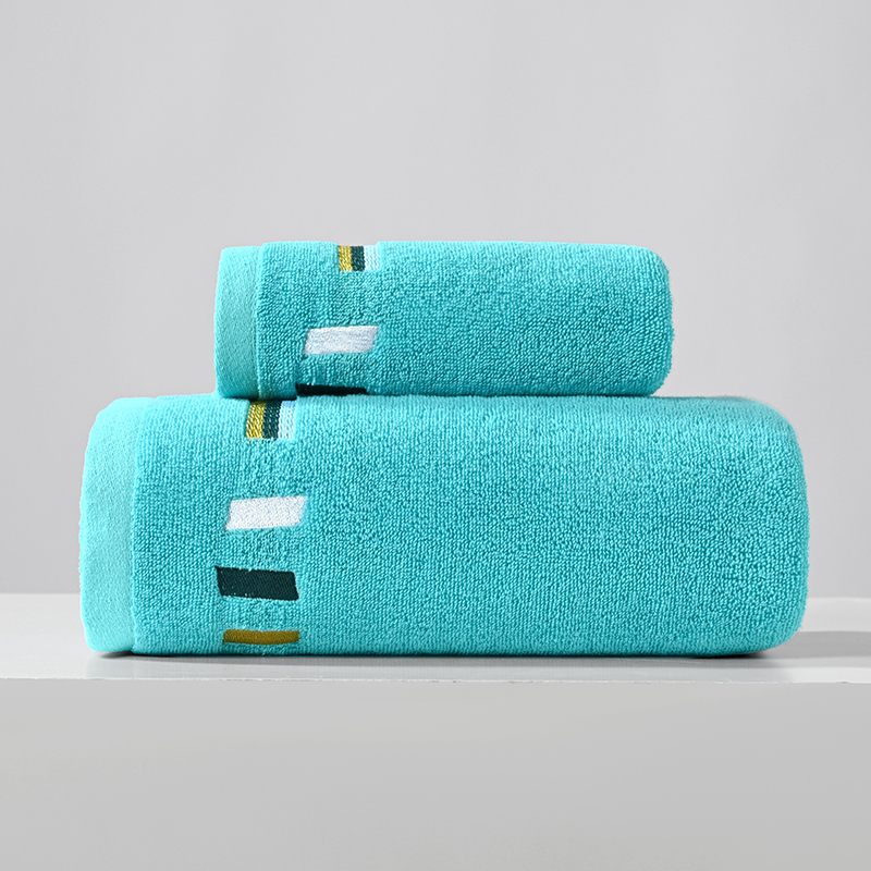 Adult Bath Towel 100% Cotton Bath Towel Sweat Absorbent Towel Sports Towel Strong Absorbent Bath Towel Colourful Bath Towel Set: 70x140cm / green