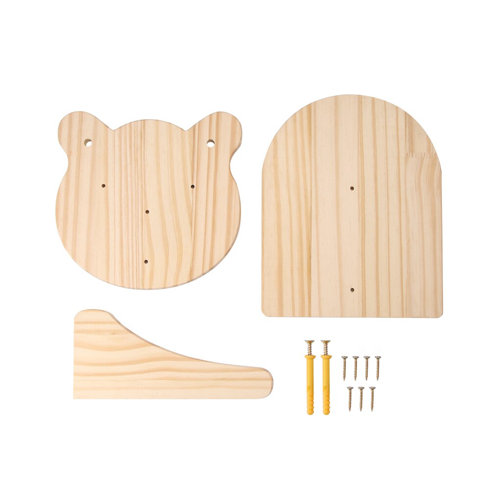 Cat Ladder Steps Pet Cat Wall Mount Staircase Climbing Shelf DIY Cat Wall Cat Climbing Platform Wooden Cat Jump Bridge Pet Toy