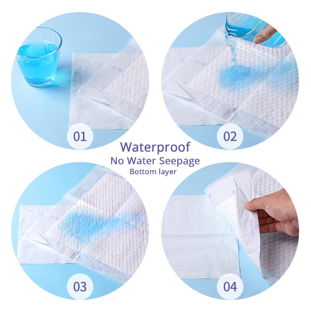 Sunveno matelas à langer jetable bébé 35x45 cm 20 pièces matelas à langer Portable infantile forte Absorption d'eau