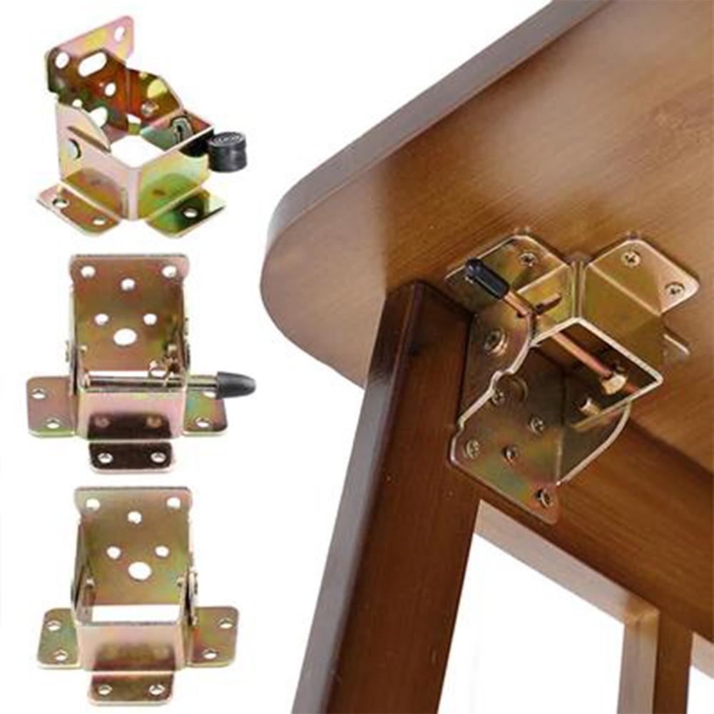 Charnière de Table pliante, accessoires de pliage de pieds de Table, support de pliage de pied de Table basse, charnière en fer à verrouillage automatique, quincaillerie de meubles