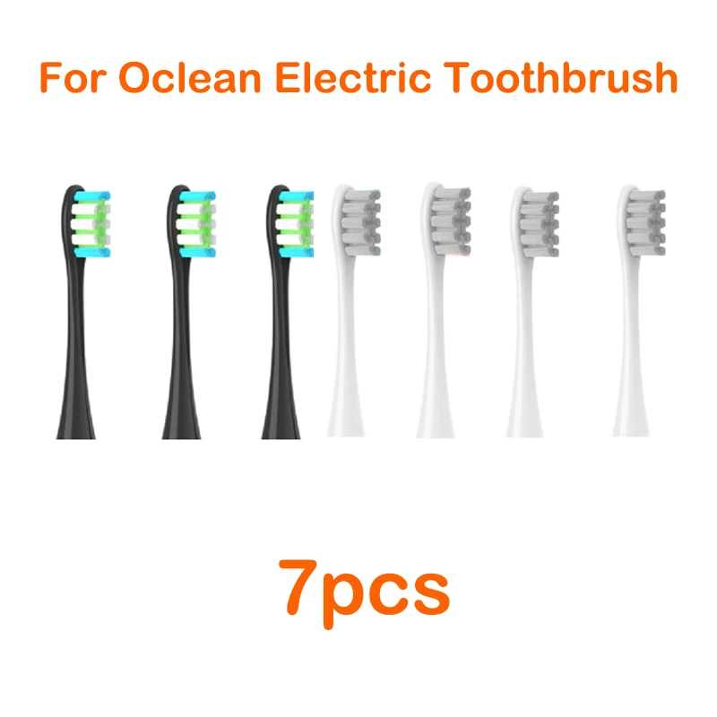 For Oclean Flow/X/ X PRO/ Z1/ F1/ One/ Air 2 /SE Brush Heads Soft DuPont Sonic Toothbrush Vacuum Bristle 7pcs Replacement Heads: Watermelon red