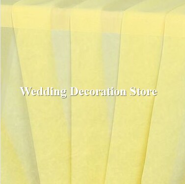 Chiffon Bogen Gardinen Tafel draussen Hochzeit Hintergrund Vorhang Zeremonie Drapieren Schleier Laube Stoff Veranstaltung Party Vorhänge DIY Dekor: hell Gelb
