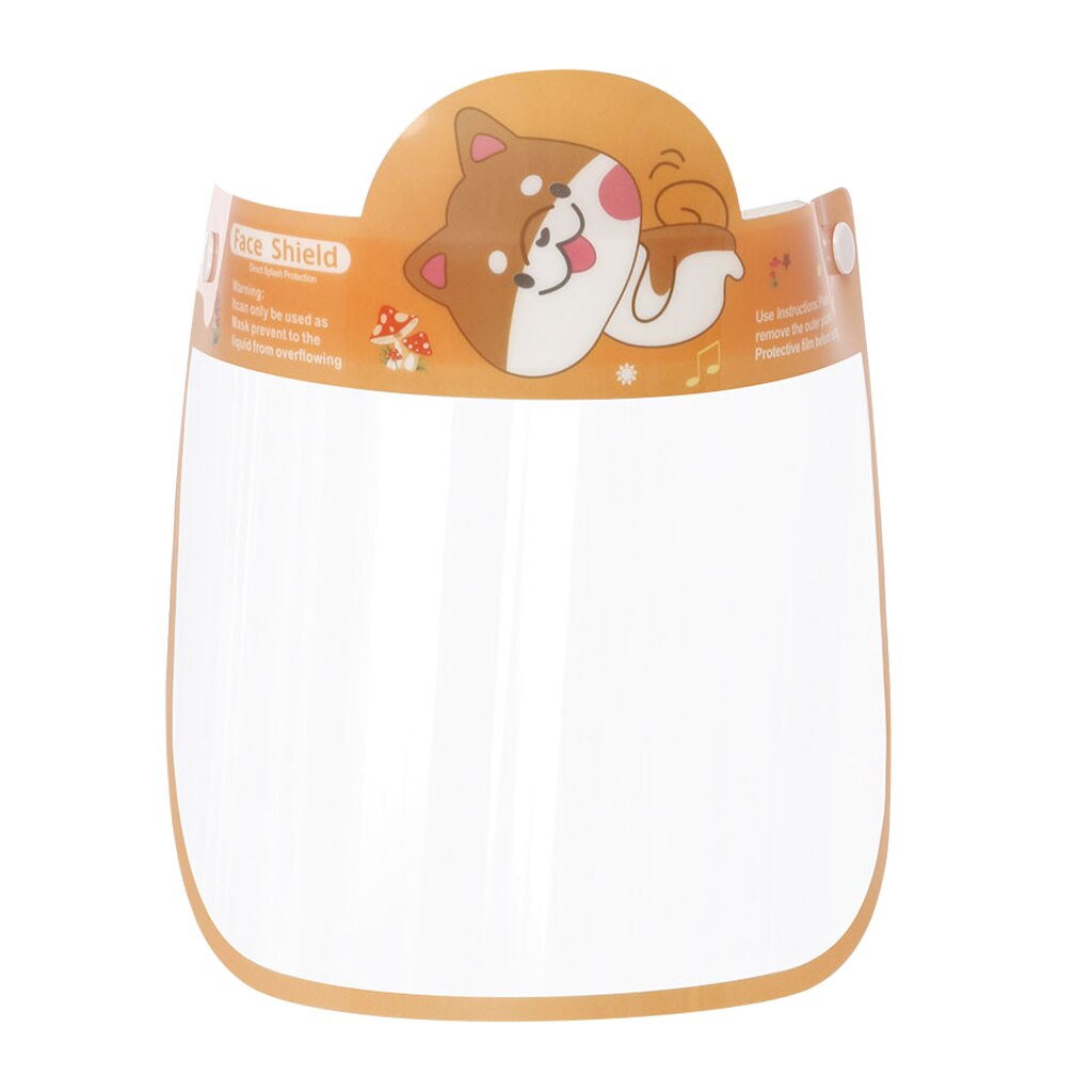 Kids' Full Face Shield Nursery Guard Clear Face Cover Visor with Protective Film: Light Green