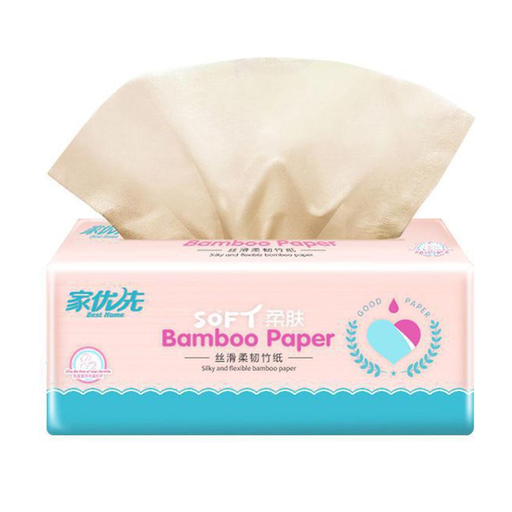 8pcs Toilet Paper 3-layer Smooth Bamboo Fibre Paper Face Oil Absorbing Paper Plant Fibres Breathable Linen Pulp