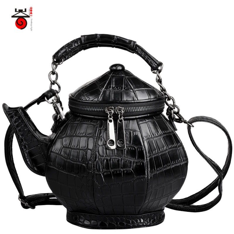 kettle Messenger bag Unisex Hard Cool Personality Satchel Korean Female Male Single Shoulder Handbag Bag Teapot bag