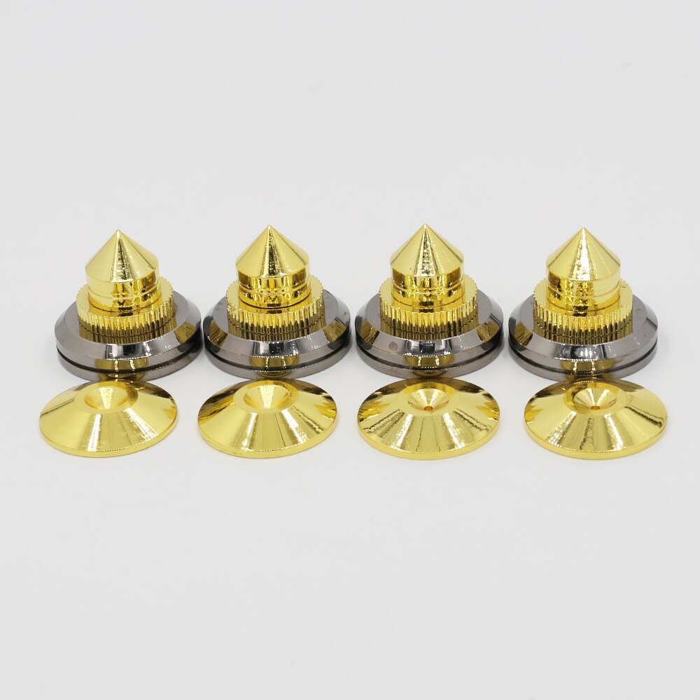 4 Sets speakers Stand Feet Foot Pad loudspeaker box Spikes Cone Floor Foot Nail