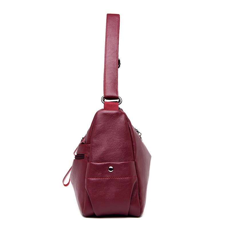 Multi-poche femme sacs à bandoulière concepteur de bonne en cuir femmes bandoulière sac de messager quotidien Portable dames sac à main