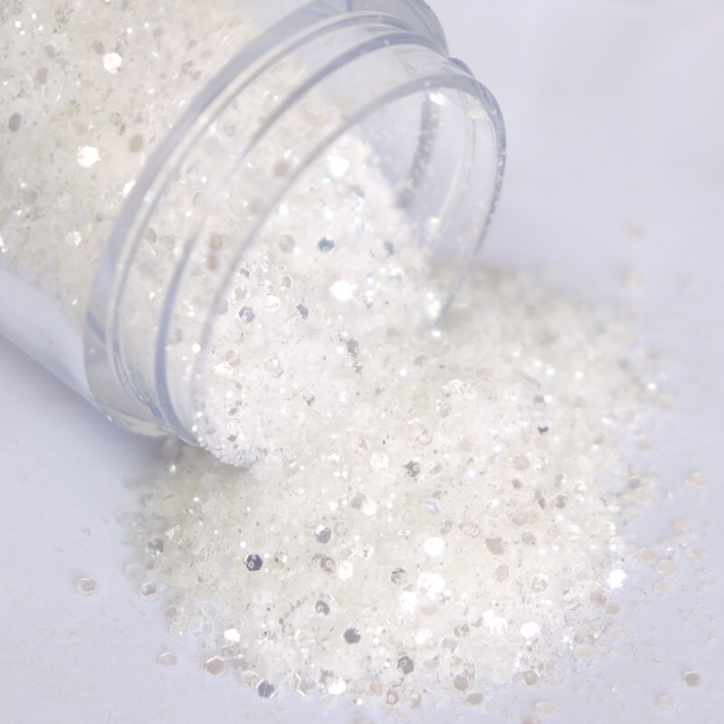 1 bouteille or Rose argent mélange Nail Art paillettes paillettes bricolage brillant Paillette conseils charme Pigment flocons Gel ongles décorations 10ml: CSMX1