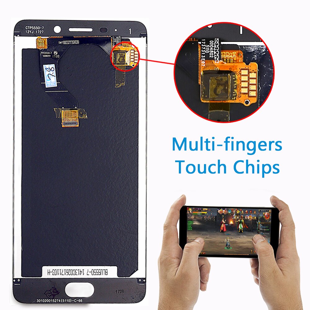LCD Screen Replacement for Meizu M6 Note - 5.5 inch 1920x1080 Display with Frame & Touch Digitizer