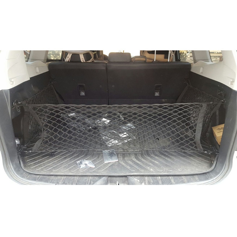 Vehicle Car Truck Cargo Net Black Stretchable Cargo Organizer Automotive Storage Accessories for Saving Car Interior Space