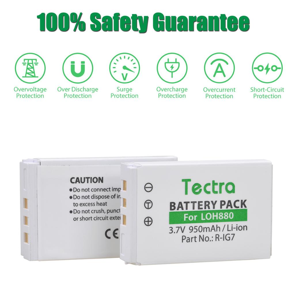 R-IG7 Battery for Logitech Harmony LOH880 900 720 850 880 885 890 Pro H880 Universal Remote 950mAh Batteries