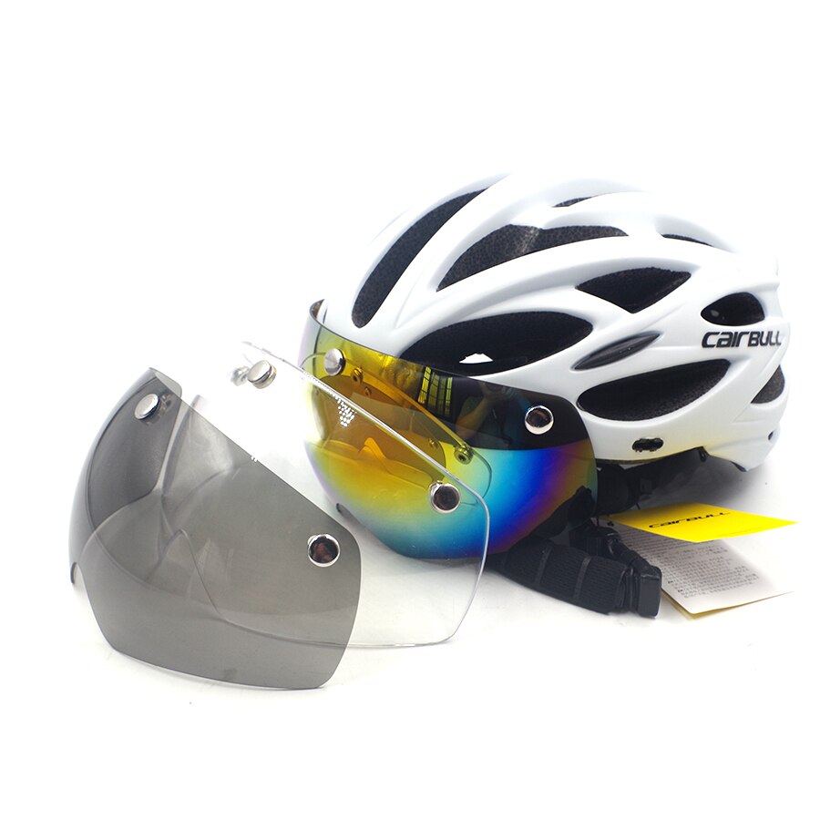 cycling helmet glasses visor lens tt mtb road bike aero helmet transparent gray yellow Colours lens anti uv goggles Accessories