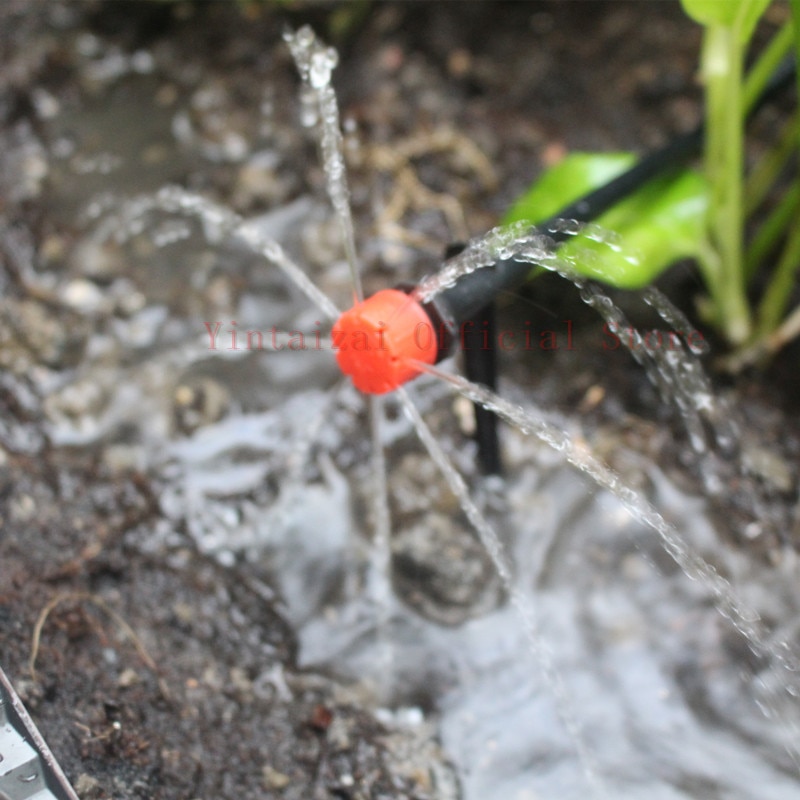 1/4Inch Adjustable Irrigation Drippers Sprinklers Micro Emitter Drip Anti-Clogging Watering System for Flower beds Vegetable