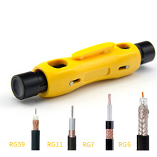 Coaxiale Kabel Stripper Striptang Pen Tool Voor RG59 RG11 RG7 RG6