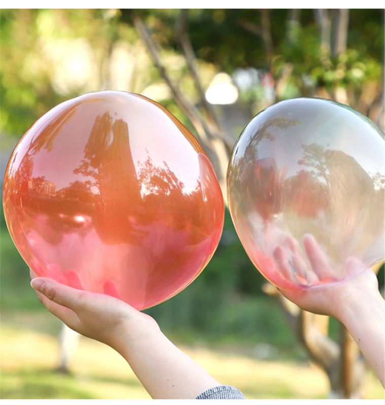 Magic Bubble Lijm Speelgoed Blazen Kleurrijke Bubble Bal Plastic Ballon Zal Niet Burst Veilig Voor Kinderen Jongens Meisjes