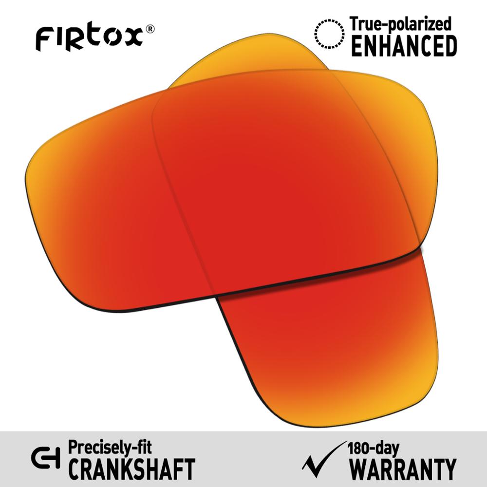 Firtox Wahre UV400 Polarisierte Linsen Ersatz für-Oakley Kurbelwelle OO9239 Sonnenbrille (Compatiable Objektiv Nur)-Mehrere Farben: rot-polarisiert