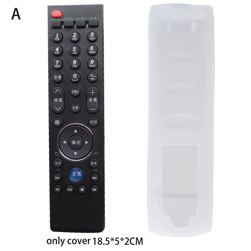 Silicone Remote Control Cover Transparent TV Remote Control Case Air Conditioning Dust Protective Case Waterproof Storage Bag: A