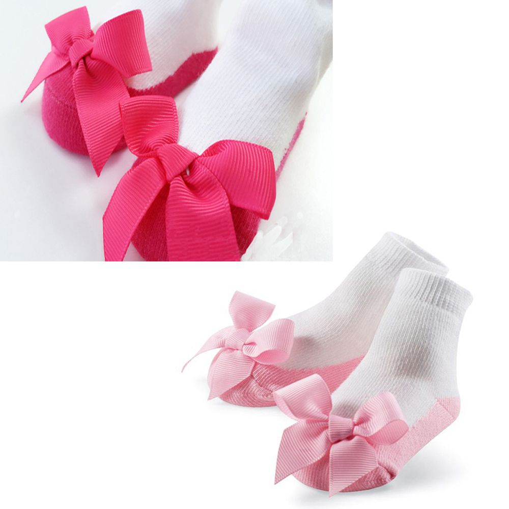 Baby Socks Infant Soft Bed Floor Socks Girls Newborns Princess Bowknot Socks Birthday Girls 0-12 Months