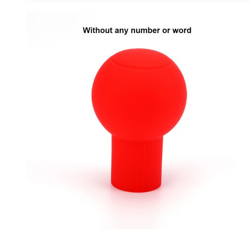 Bouton de changement de vitesse en Silicone rond de voiture couvercle manuel automatique levier antidérapant manette de vitesse boutons étui protecteur bosse bâton Jarket: red