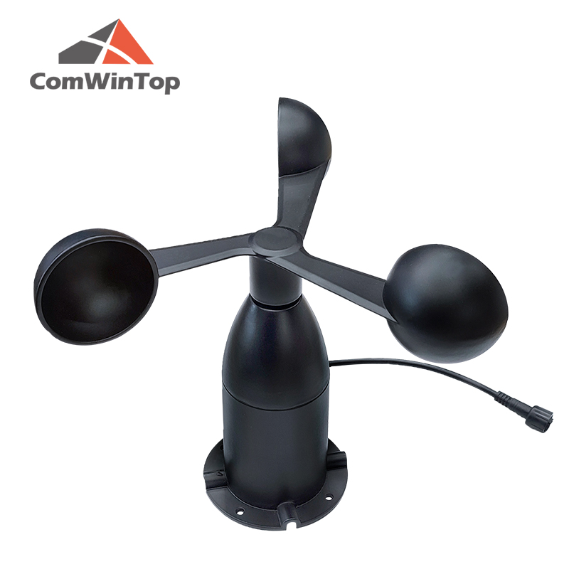 0-60 m/s aluminium Windsnelheidssensor 4-20MA 0-5 V 0-10 V RS485 Pulsuitgang Windsnelheid Zender Anemometer