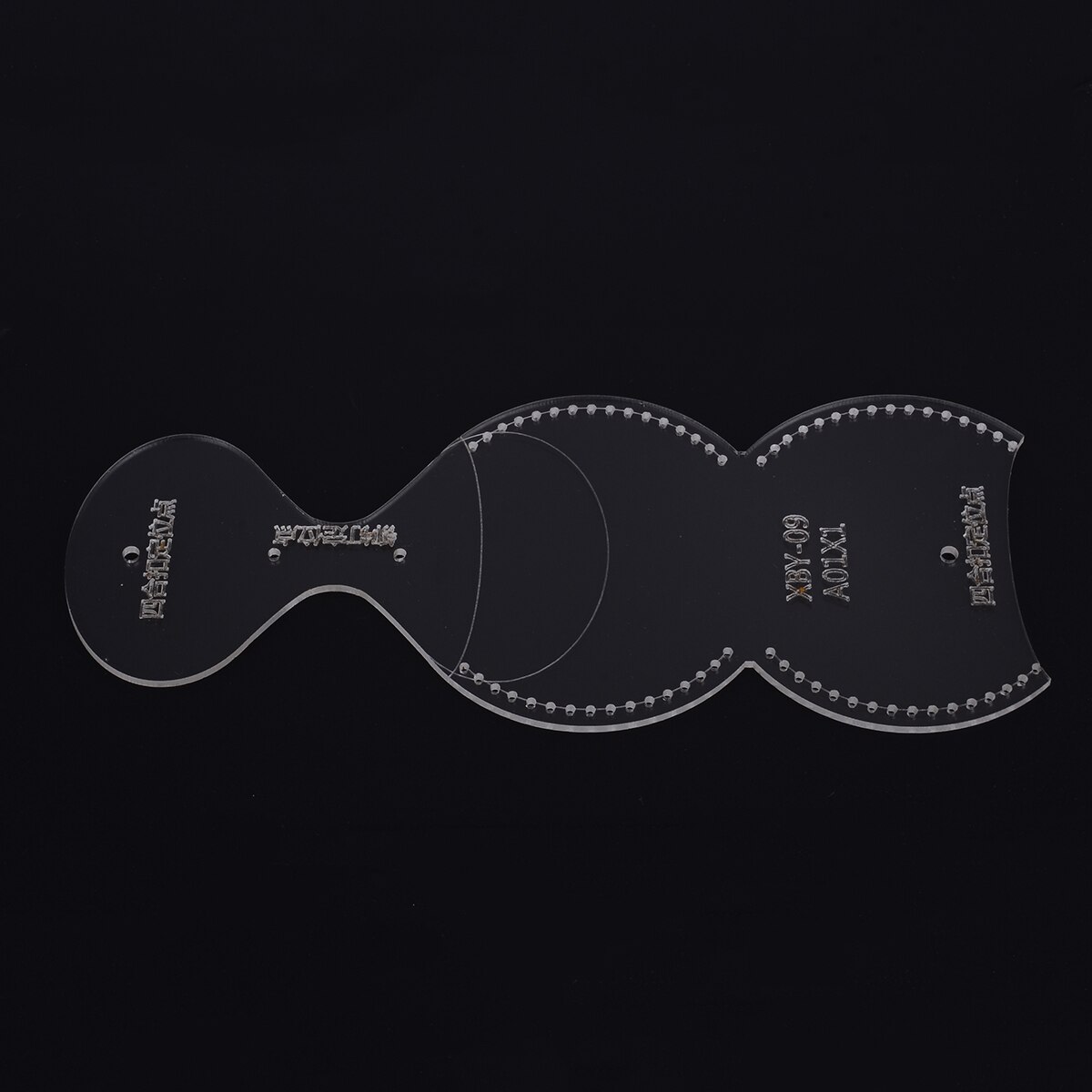 Leathercraft Coin Purse Mini Wallet Template Clear Acrylic Leather Pattern Template Stencil Sewing Craft DIY