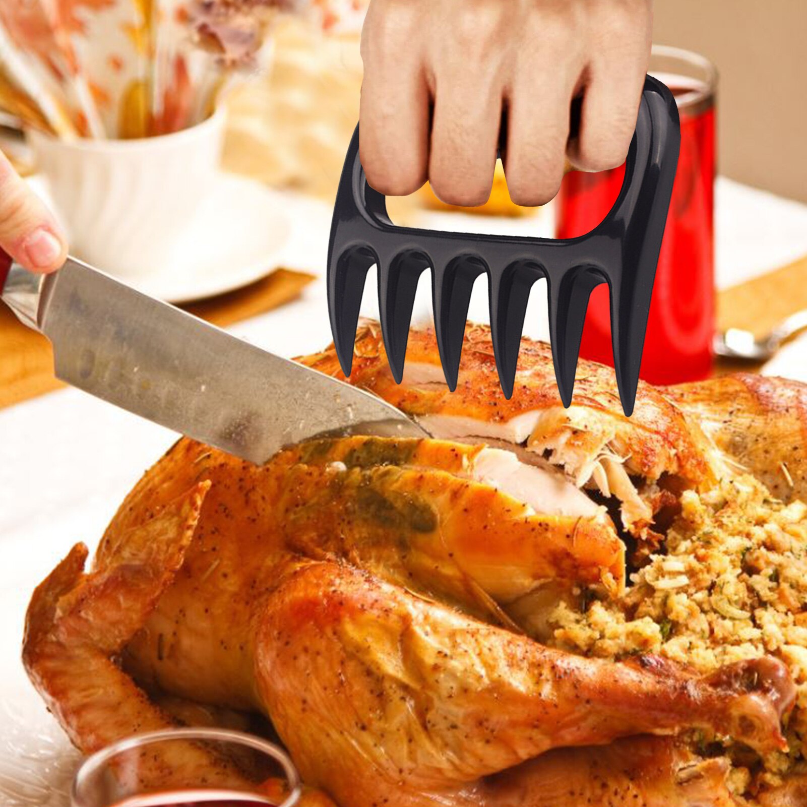 Meat Separator Bear-claw Efficient Meat Splitter Efficient and Time-saving Tools Safe to Use Heavy and Sharp Comfortable Grip