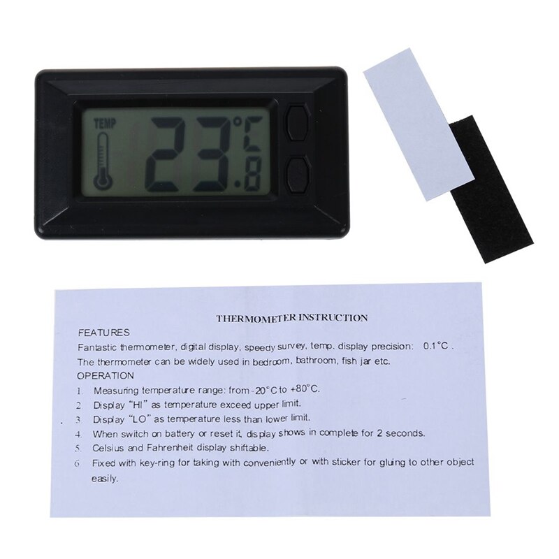Termómetro Digital de temperatura para interior de coche con pantalla LCD