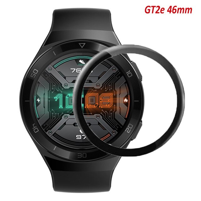 Herdet glass for huawei watch  gt2/2e 46mm/42mm polymer full beskyttelsesfilm huawei watch  gt 2 42/46 mm skjermbeskytter: 1 / 2 stk