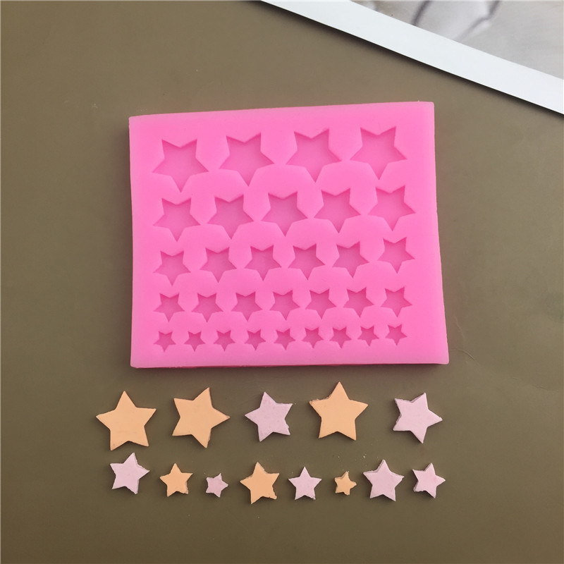 Baking Mold Cake Dessert Table Small Edge Triangular Star Circular Heart-shaped Chocolate Flip Sugar Silicone Grinding Tool