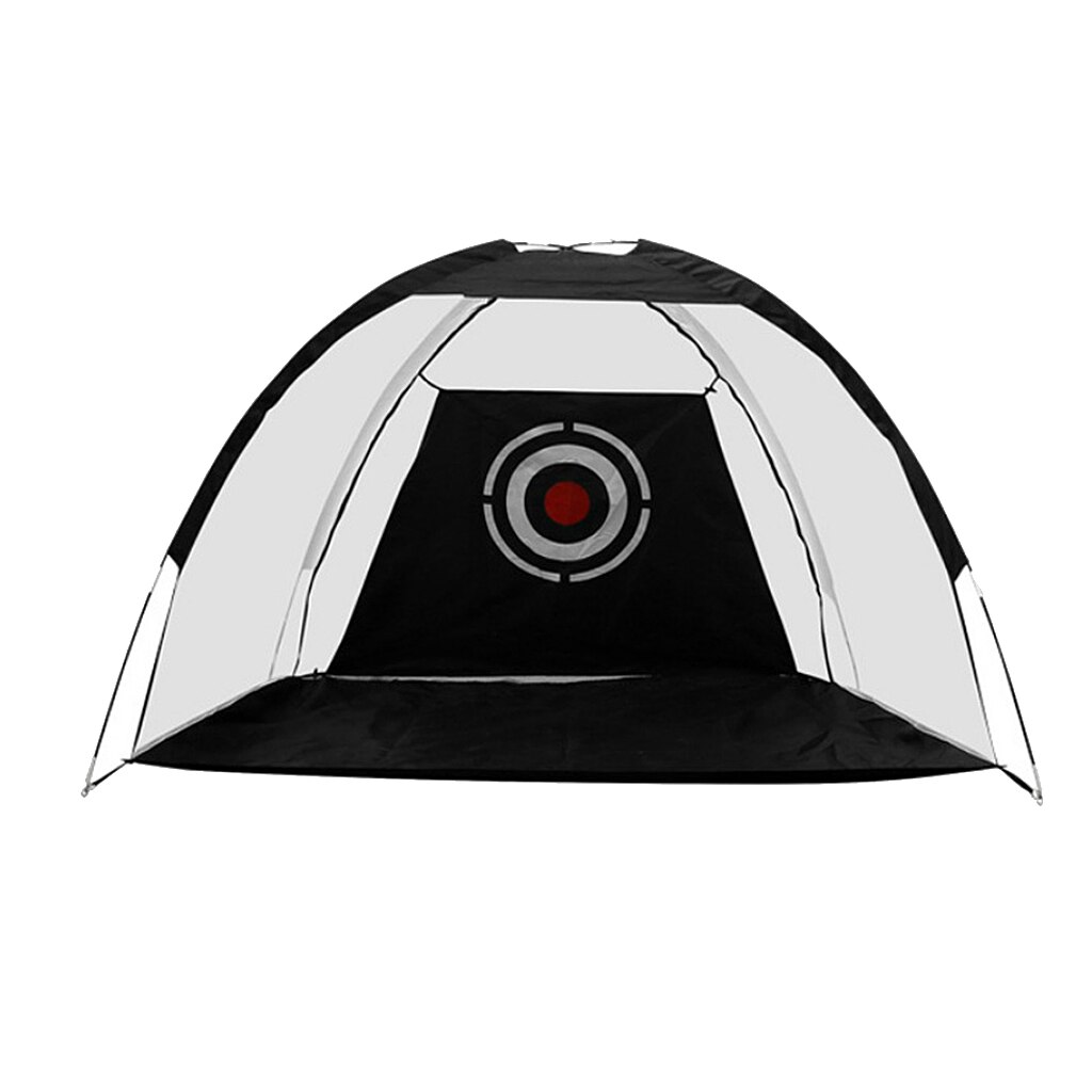 2x14m Golf Practice Driving Hitting Net Cage Training Aid Practice Target Aim Golf Chipping Hitting Putting Net Indoor Home: Black