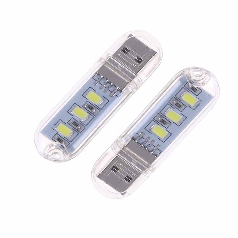 2Pcs USB Gadgets USB Flash Drive LED Lamp Night Light Portable Mini USB Lights For Computer Laptop Notebook PC Gadgets Parts
