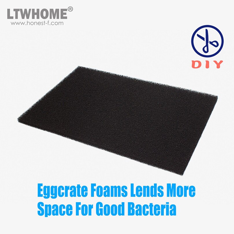 LTWHOME 17"x12" DIY ACTIVATED CARBON IMPREGNATED FOAM FILTER SHEET