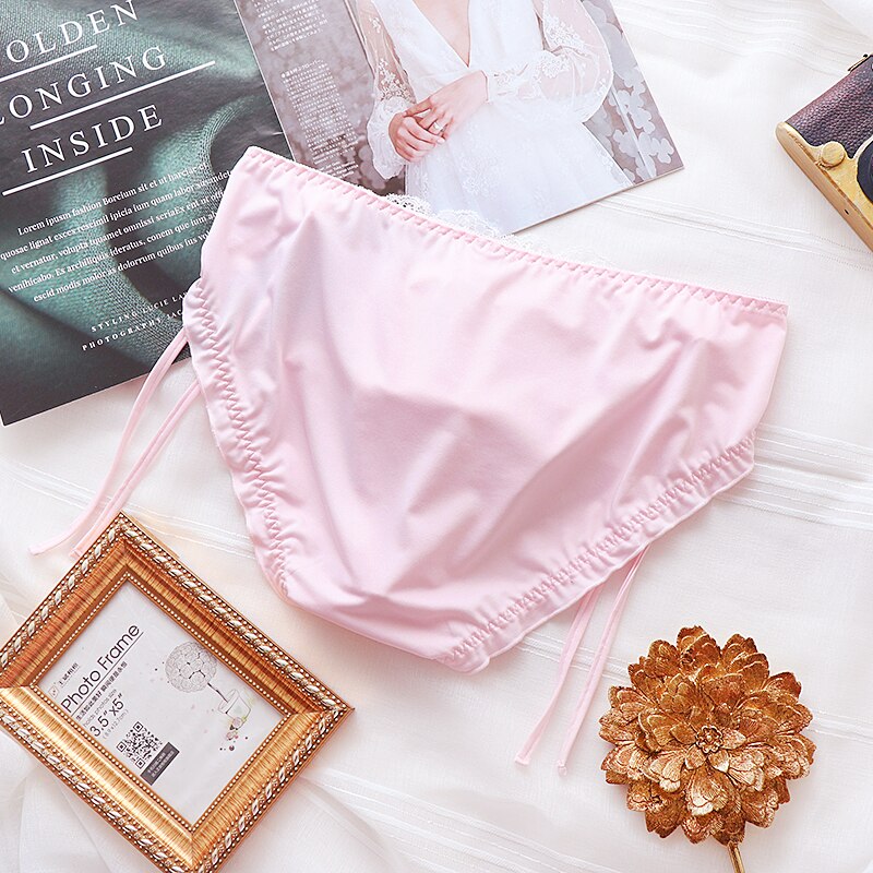 Männer Unterhose Seide sexy Weiche Unterhose Spitze T Höschen Reine Farbe Atmungsaktivem Homosexuell Unterwäsche Männlichen Schlauch Dessous