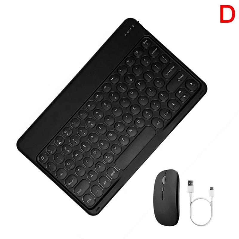 Retro Bluetooth-kompatibel Drahtlose Tastatur Und Maus Set Für Samsung Ipad IPhone USB Lade Mäuse Mini Tastatur Für Tablet