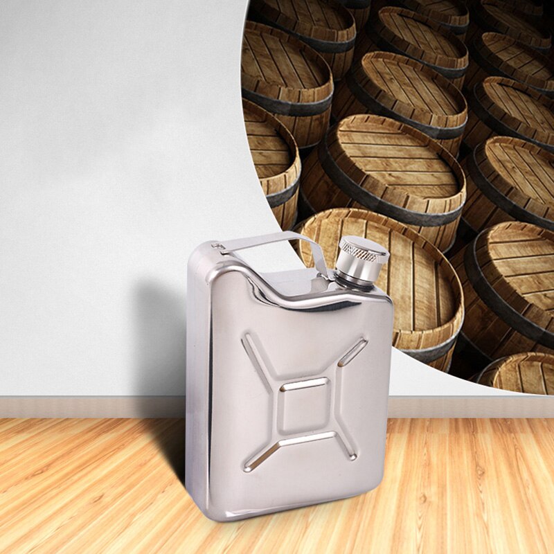 5oz Hip Flask with Funnel Mini Portable Wine Drink Pot Stainless Steel Alcohol Whiskey Flagon Wine Bottle for Outdoor Men