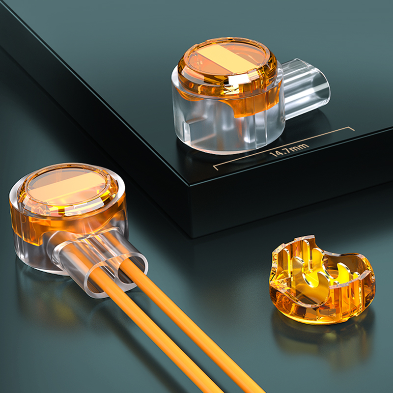 SAMZHE K1 k2 conector Crimp terminales de conexión cableado impermeable Ethernet Cable de teléfono término 100 Uds
