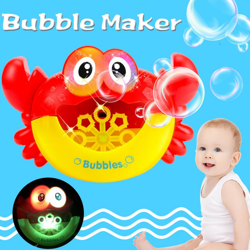 Kinder Bad Krabben Geformt Blase Maker mit Baby Songs Automatische Cartoon Kinder Kinder Lustige Freude Blase Elektrische Bad Dusche Spielzeug