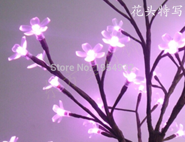 100PCs/ Lot Made Cherry Tree Use 34*18mm Soft Transpent PVC Cherry Flower Head suitable for 5MM LED