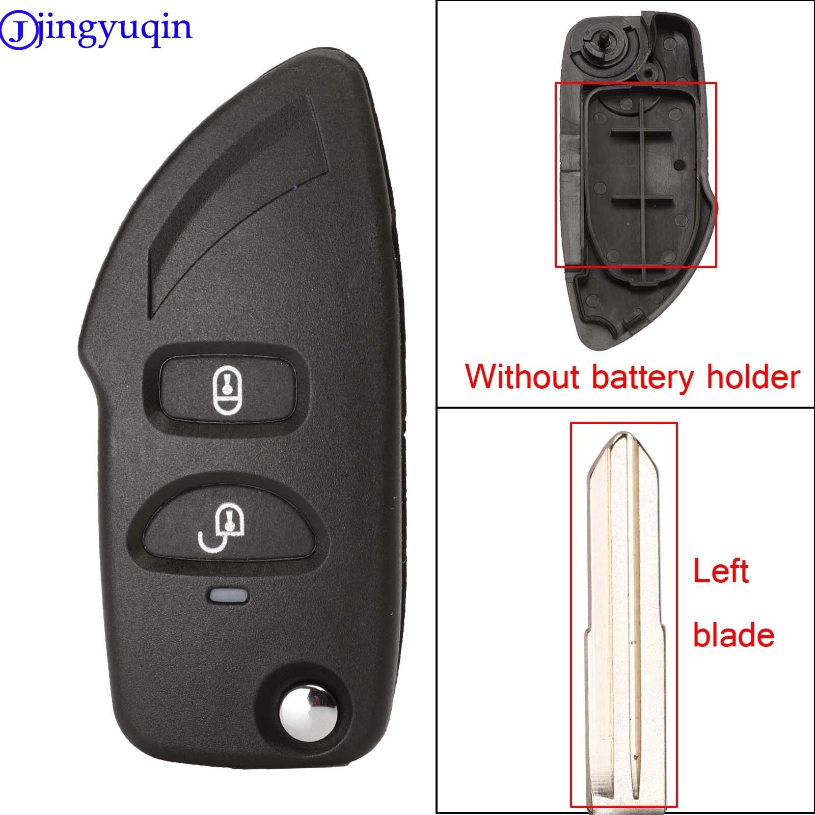Jingyuqin-carcasa modificada 2b para llave, cubierta para Hyundai Elantra Santa Fe Eagle Terracan Atos trasjet, apta para Kia Carens