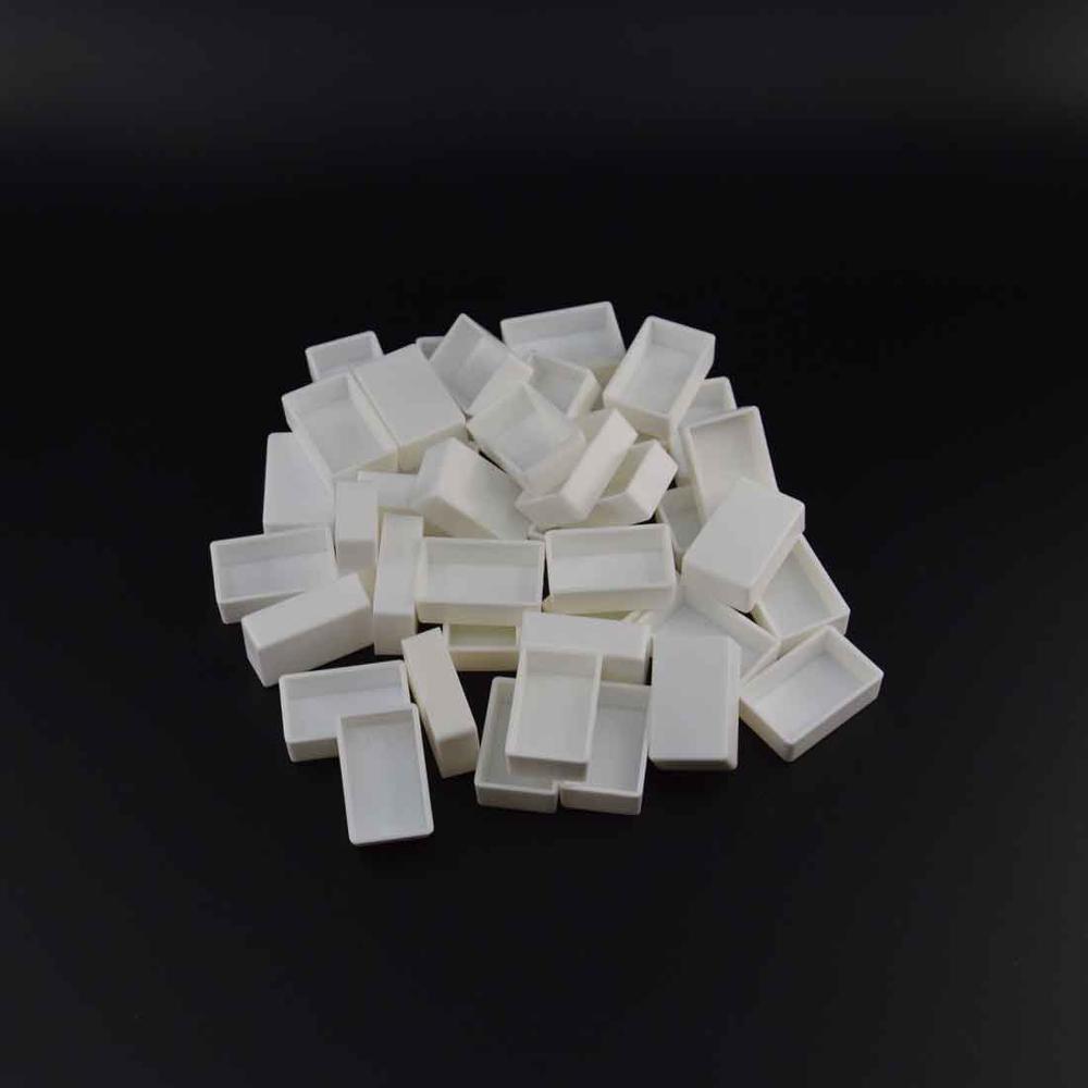 Barteen Pans for Watercolor Palette Pigment Plastic Empty Pans or Art Painting Palette Supplies Transparent Pan and White Pan: white Full pans 50