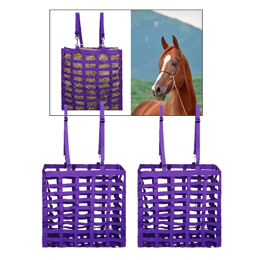 2x Paard Hooi Tas Vee Hooi Feeder Hooi Netto Opslag Voor Dieren Levert