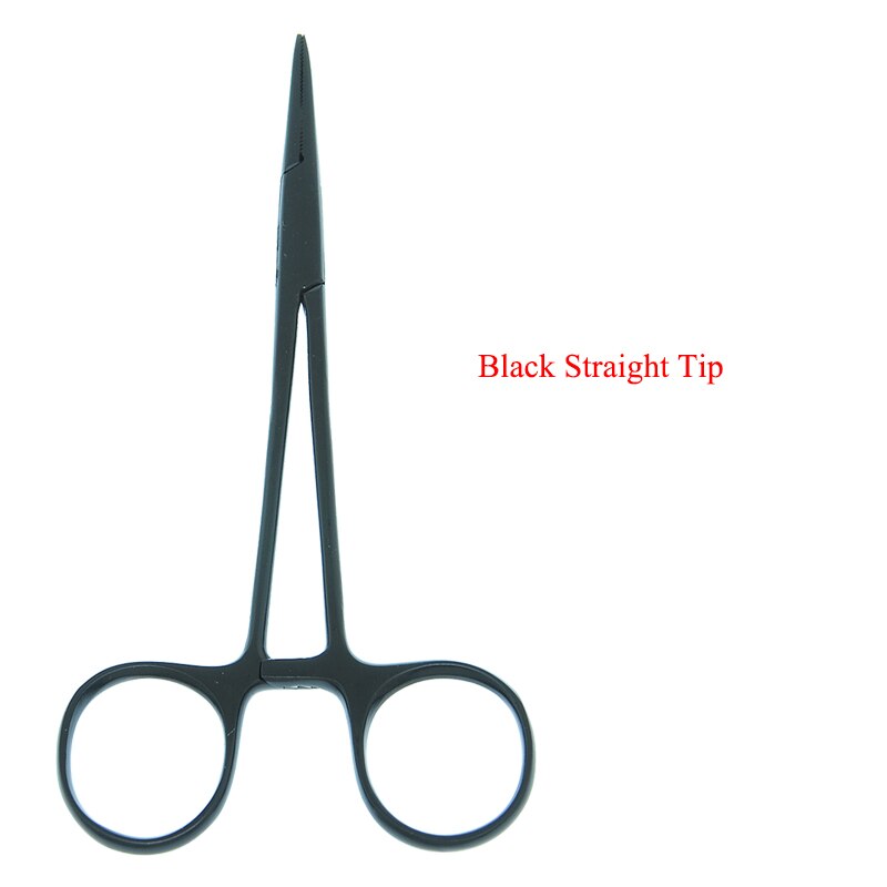 12.5cm Hand Tool Hemostatic Forceps Pet Hair Clamp Fishing Locking Pliers Epilation Tools Straight Curved Tip Pet Forceps D0001A: D0001A-07